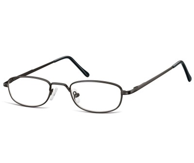 Wąskie oprawki korekcyjne zerówki okulary metalowe z uchwytem 784B czarne