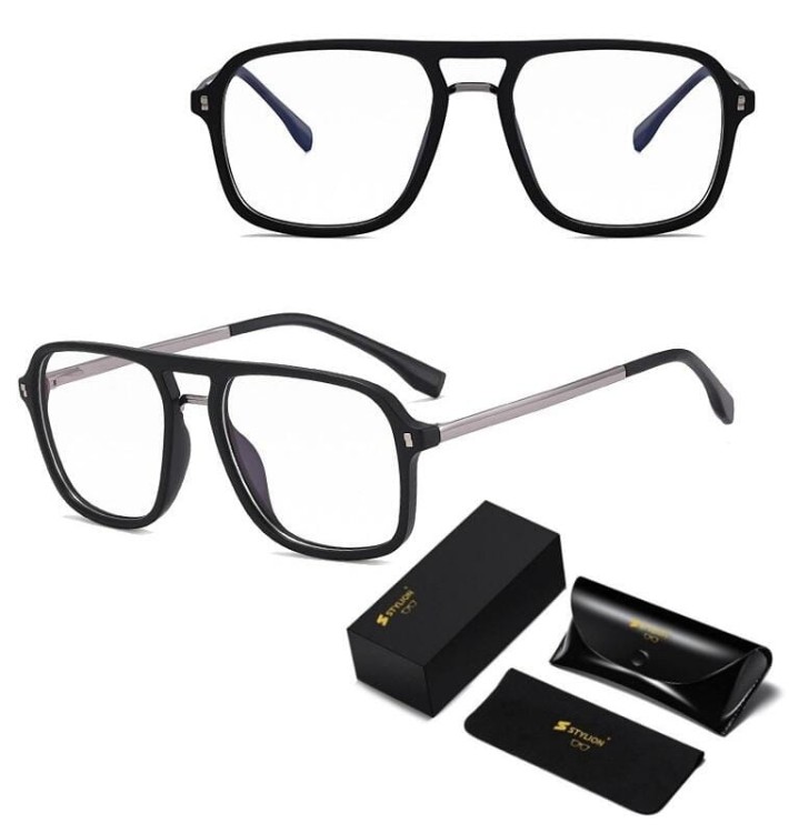 Okulary pilotki zerówki do komputera BLUE LIGHT z flexami 25131A