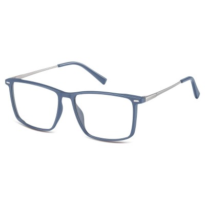 Prostokątne okulary pod korekcję z polaryzacyjną Nakładką przeciwsłoneczną na magnes CLIP-TRC-196B-1