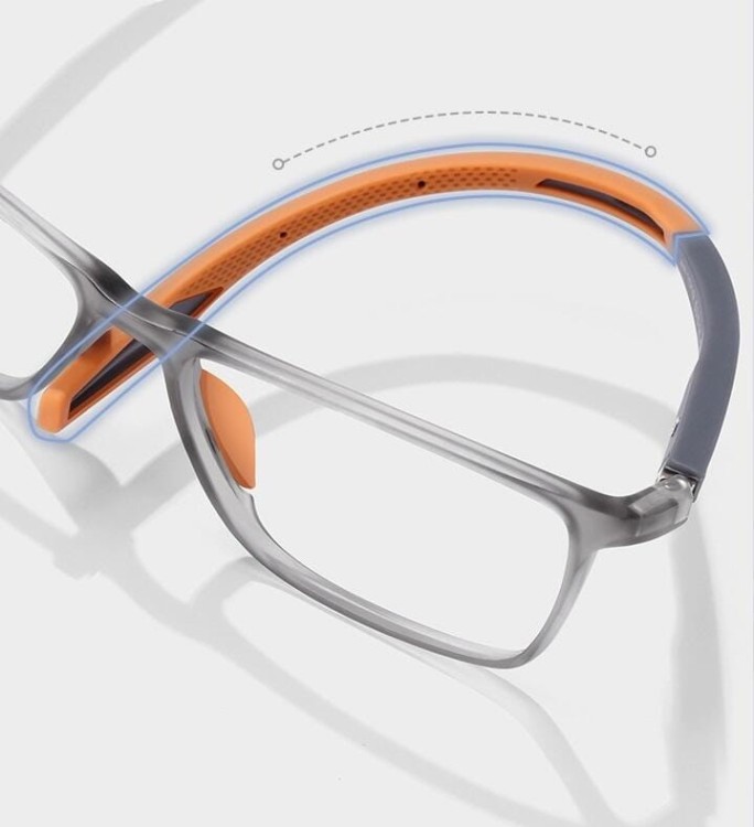 Plusy +3.00 superelastyczne męskie okulary do czytania korekcyjne ST331