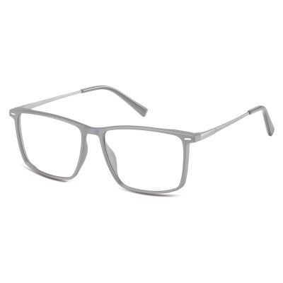 Prostokątne okulary pod korekcję z polaryzacyjną Nakładką przeciwsłoneczną na magnes CLIP-TRC-196C-1