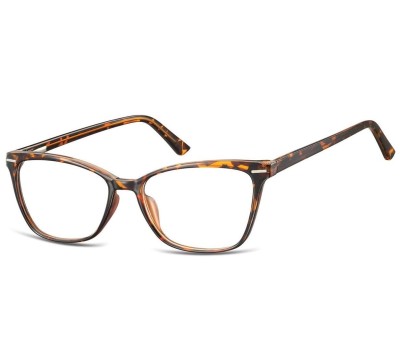 Damskie okulary optyczne zerówki kocie oczy Sunoptic CP118A panterka