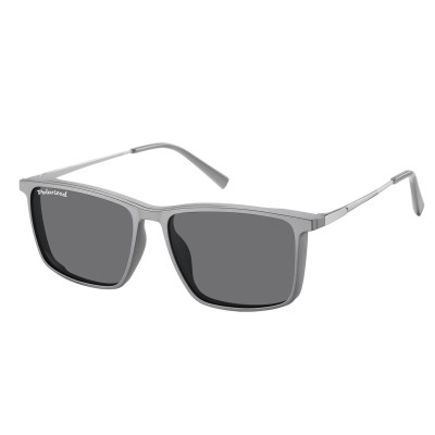 Prostokątne okulary pod korekcję z polaryzacyjną Nakładką przeciwsłoneczną na magnes CLIP-TRC-196C-1