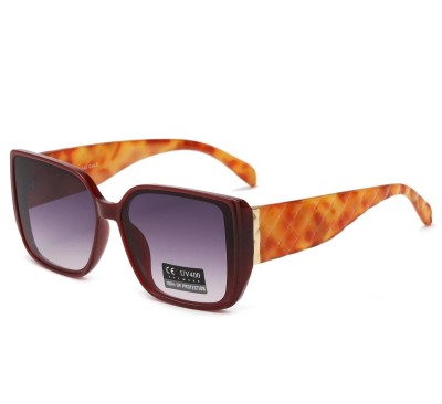 Damskie okulary przeciwsłoneczne z filtrem UV400 Bordo/Brąz SV102B