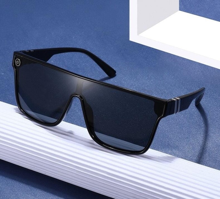 Męskie okulary przeciwsłoneczne pełne MAXAIR z filtrem UV400 czarne ST-MAX1