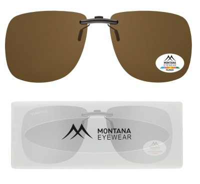 Nakładki przeciwsłoneczne z polaryzacją na okulary korekcyjne Montana C1B