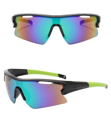 Sportowe okulary przeciwsłoneczne z filtrem UV400 Black/Green SVM-12D