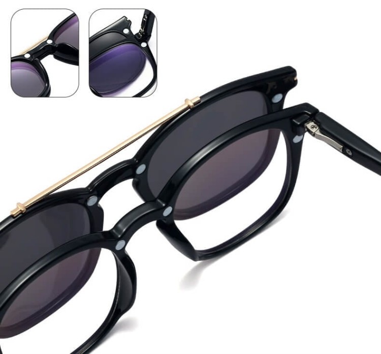 2w1 Okulary do komputera z nakładką przeciwsłoneczną na magnes Clip-On 25135