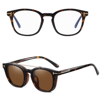 2w1 Okulary do komputera z nakładką przeciwsłoneczną na magnes Clip-On 25135A