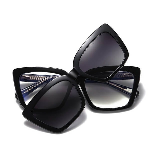 2w1 Okulary damskie do komputera z nakładką przeciwsłoneczną na magnes Clip-On 25134