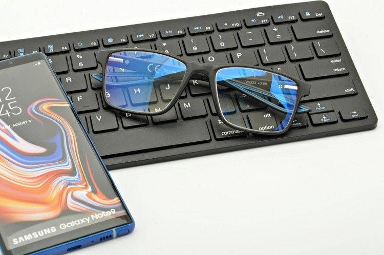 Plusy +3.25 Męskie okulary do czytania korekcyjne Blue Light + Antyrefleks ST315B