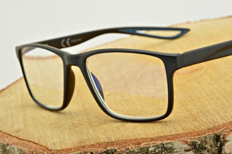 Plusy +2.75 Męskie okulary do czytania korekcyjne Blue Light + Antyrefleks ST315B