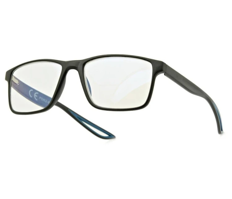 Plusy +0.50 Męskie okulary do czytania korekcyjne Blue Light + Antyrefleks ST315B