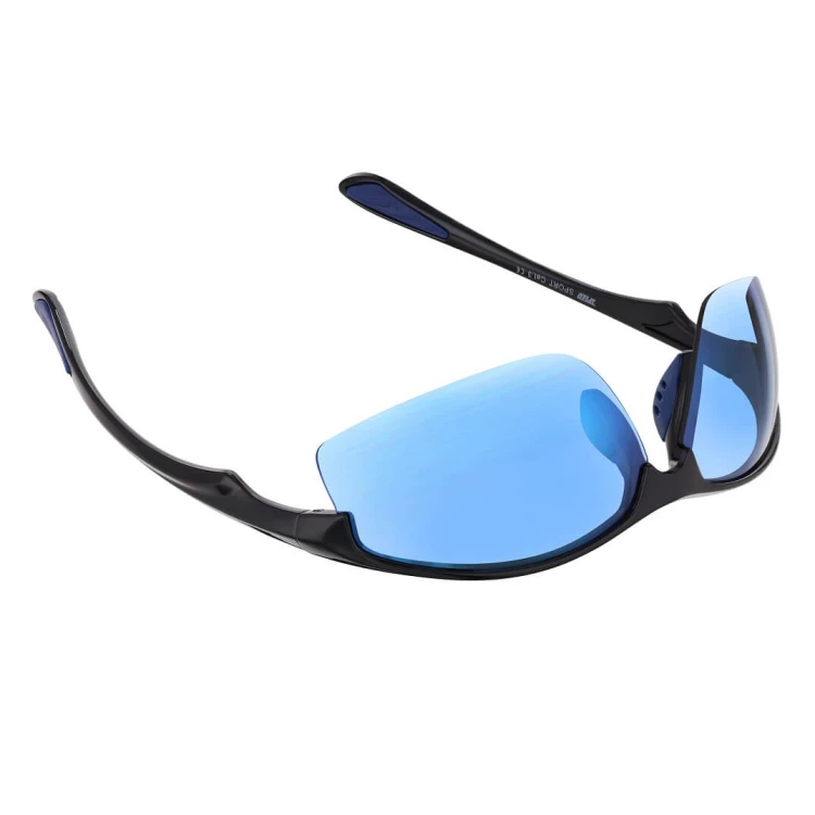 Sportowe okulary przeciwsłoneczne lustrzane ZSPD855 black/blue