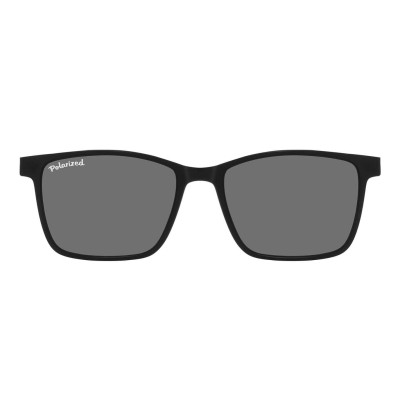 Prostokątne okulary pod korekcję z polaryzacyjną Nakładką przeciwsłoneczną na magnes CLIP-TRC-188-1