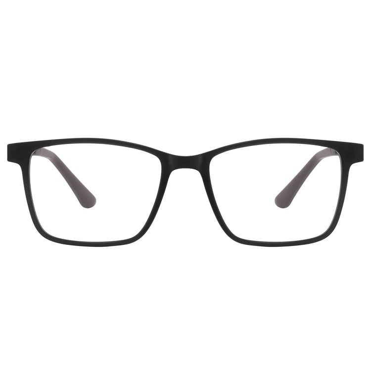 Prostokątne okulary pod korekcję z polaryzacyjną Nakładką przeciwsłoneczną na magnes CLIP-TRC-188-1