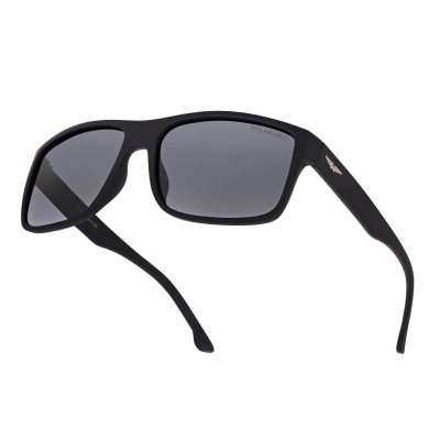 Czarne okulary przeciwsłoneczne z polaryzacją i filtrem UV400 POL-933