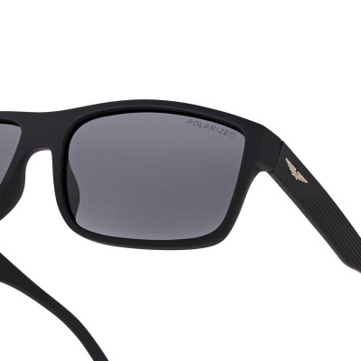 Czarne okulary przeciwsłoneczne z polaryzacją i filtrem UV400 POL-933