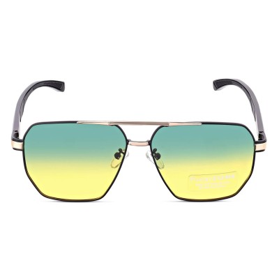 Duże Męskie okulary przeciwsłoneczne pilotki z polaryzacją i filtrem UV400 POL-120B PolarZone kat.2