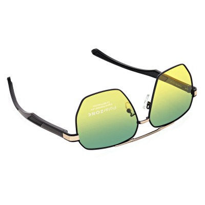 Duże Męskie okulary przeciwsłoneczne pilotki z polaryzacją i filtrem UV400 POL-120B PolarZone kat.2