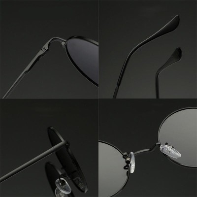 Czarne okulary Lenonki przeciwsłoneczne okrągłe T3310G