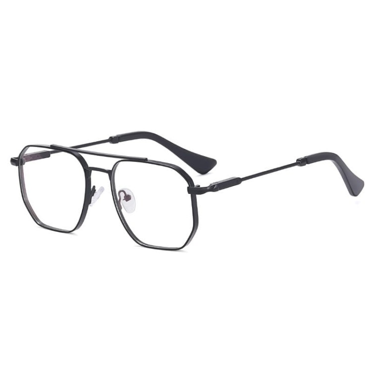 Okulary pilotki zerówki do komputera BLUE LIGHT z flexami 25140 czarne