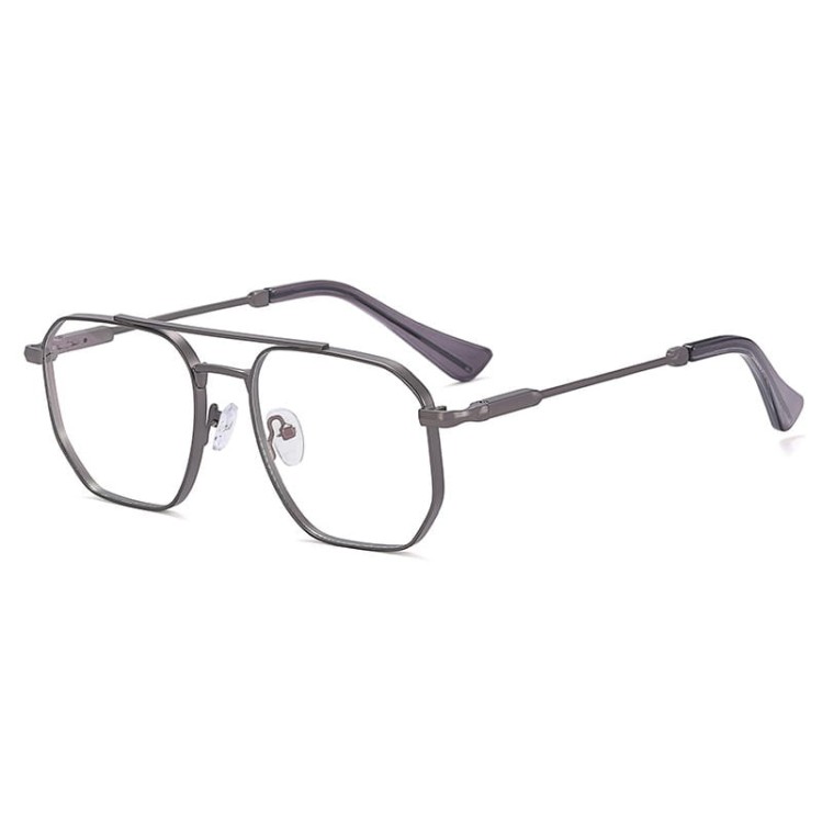 Okulary pilotki zerówki do komputera BLUE LIGHT z flexami 25140E szare