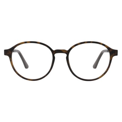 Okrągłe okulary pod korekcję z polaryzacyjną nakładką przeciwsłoneczną CLIP-TRC-190A-2 