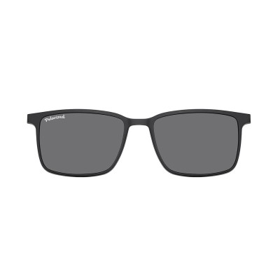 Prostokątne okulary pod korekcję z polaryzacyjną Nakładką przeciwsłoneczną na magnes CLIP-TRC-191-1