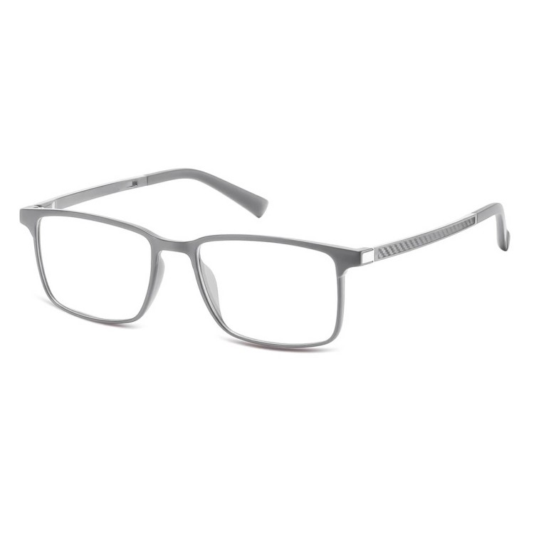 Prostokątne okulary pod korekcję z polaryzacyjną Nakładką przeciwsłoneczną na magnes CLIP-TRC-191C-1