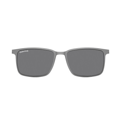 Prostokątne okulary pod korekcję z polaryzacyjną Nakładką przeciwsłoneczną na magnes CLIP-TRC-191C-1