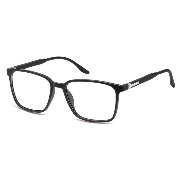 Prostokątne okulary pod korekcję z polaryzacyjną Nakładką przeciwsłoneczną na magnes CLIP-TRC-187-1
