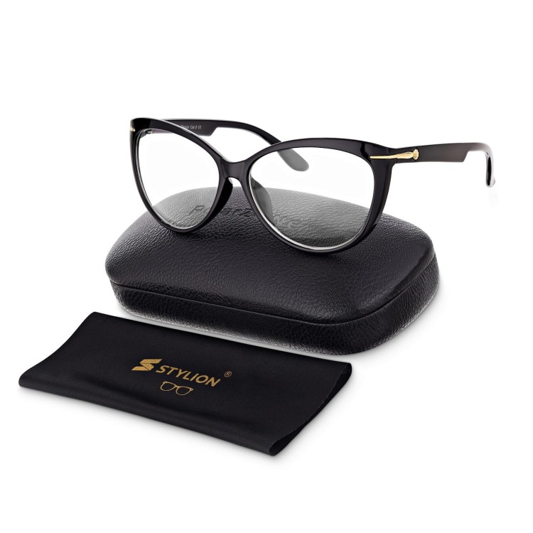 Damskie okulary zerówki do komputera marski Polarzone w kształcie kociego oka POL-BLF-560K.jpg