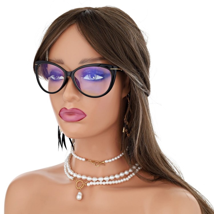 Damskie okulary zerówki do komputera z filtrem BLUE LIGHT Polarzone POL-BLF-560K