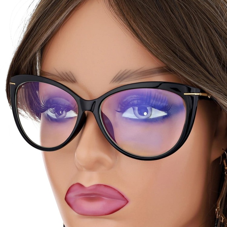 Damskie okulary zerówki do komputera z filtrem BLUE LIGHT Polarzone POL-BLF-560K