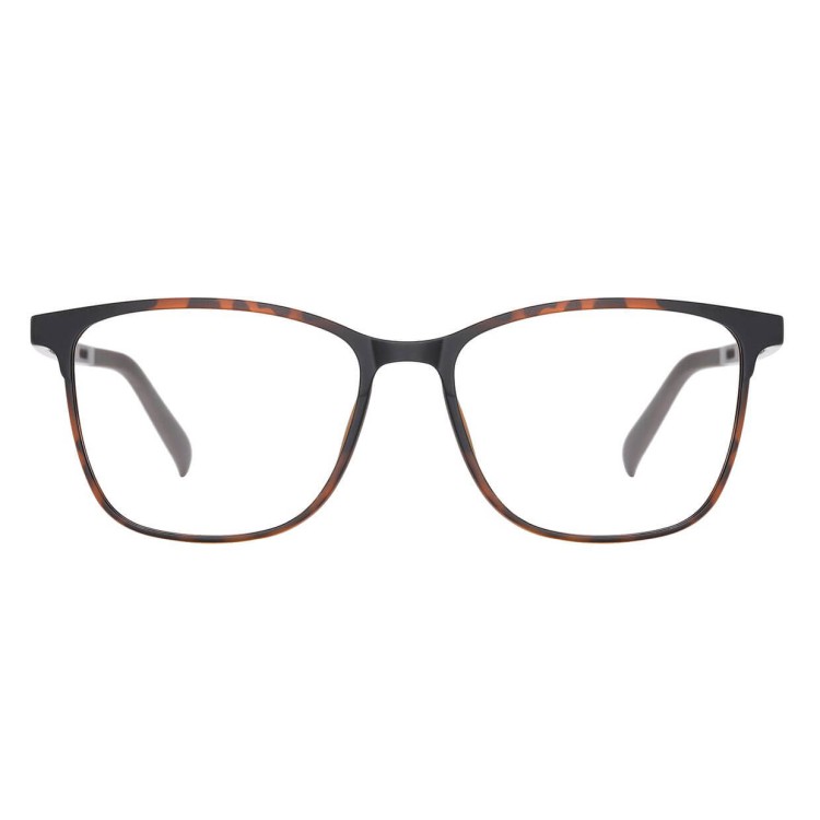 Prostokątne okulary pod korekcję z polaryzacyjną Nakładką przeciwsłoneczną na magnes CLIP-TRC-193A-2