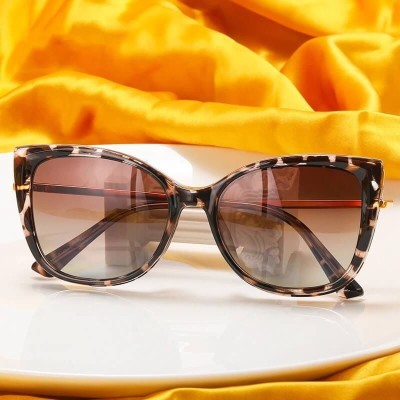 2w1 Okulary damskie do komputera z nakładką przeciwsłoneczną na magnes Clip-On 25138A panterkowe