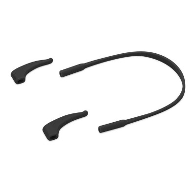 Elastyczne dziecięce okulary przeciwsłoneczne prostokątne + gumka Sunoptic SK5C czarne