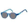 Elastyczne dziecięce okulary przeciwsłoneczne okrągłe + gumka Sunoptic SK7A granatowe---.jpeg