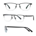 Ultralekkie tytanowe okulary zerówki półramkowe z filtrem Blue Light do komputera TN824B.jpg