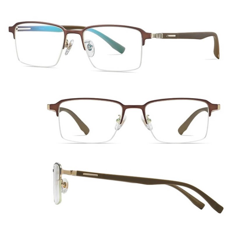 Ultralekkie tytanowe okulary zerówki półramkowe z filtrem Blue Light do komputera TN825A antyalergiczne.jpg