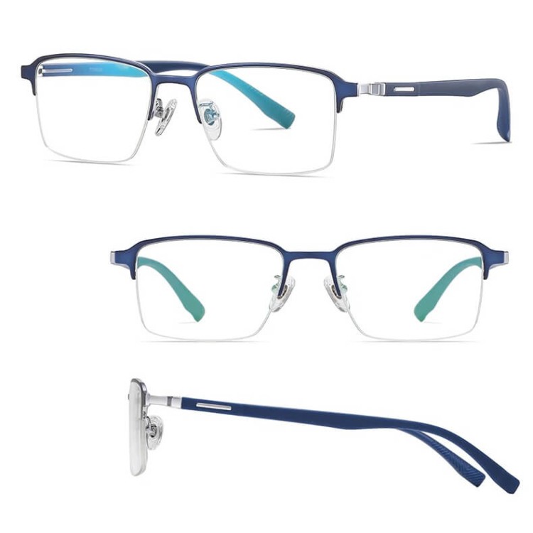 Ultralekkie tytanowe okulary zerówki półramkowe z filtrem Blue Light do komputera TN825B antyalergiczne.jpg