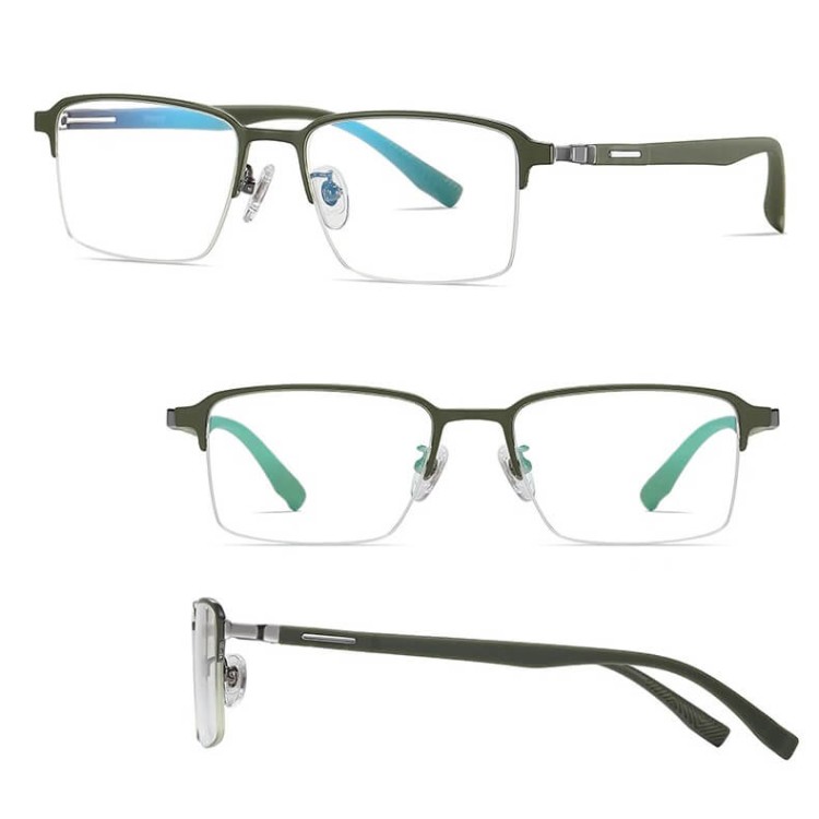 Ultralekkie tytanowe okulary zerówki półramkowe z filtrem Blue Light do komputera TN825C antyalergiczne.jpg