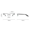 Ultralekkie tytanowe okulary zerówki półramkowe z filtrem Blue Light do komputera TN826 antyalergiczne wymiary.jpg