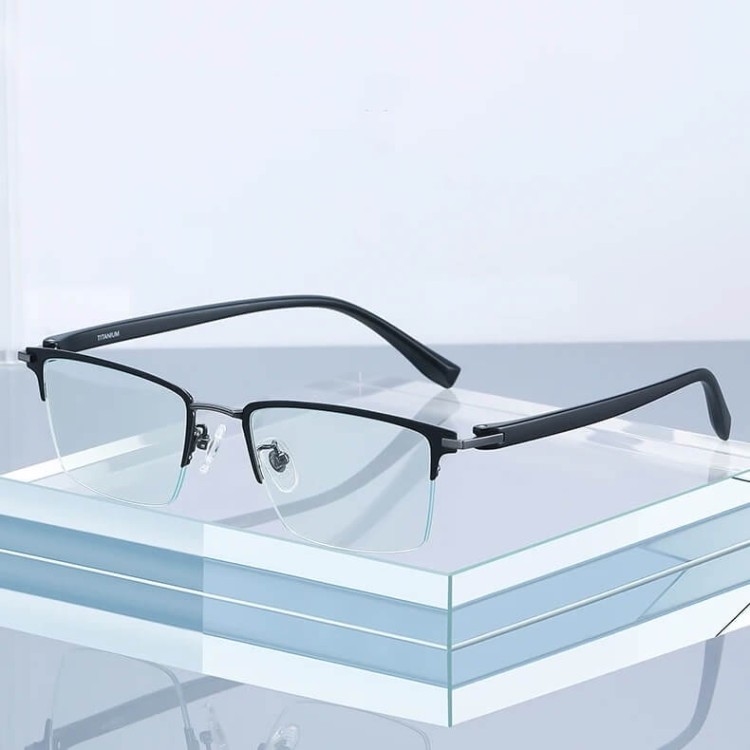 Ultralekkie tytanowe okulary zerówki półramkowe z filtrem Blue Light do komputera TN826A- antyalergiczne.jpg