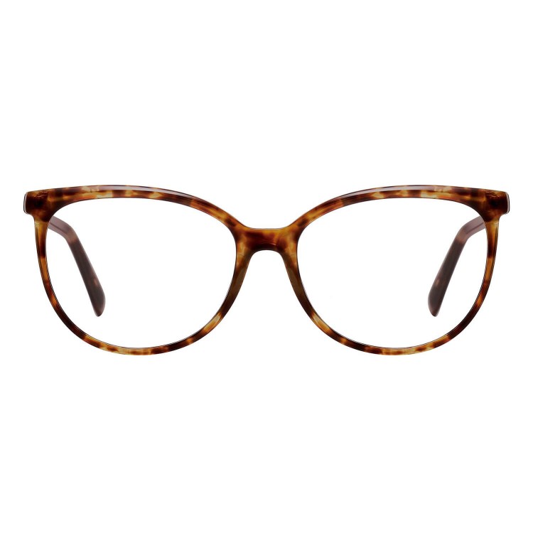 Okulary zerówki Kocie oczy oprawki korekcyjne medium AM67A panterka