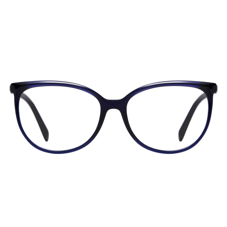 Okulary zerówki Kocie oczy oprawki korekcyjne medium AM67B granat