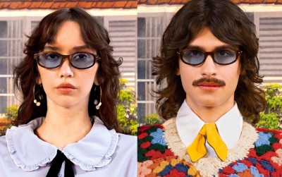 Okulary przeciwsłoneczne z filtrem UV400 STL30B brązowe + akcesoria