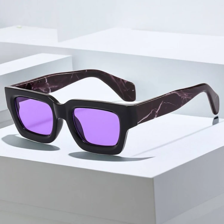Okulary przeciwsłoneczne z filtrem UV400 STL21D marmurowe + akcesoria