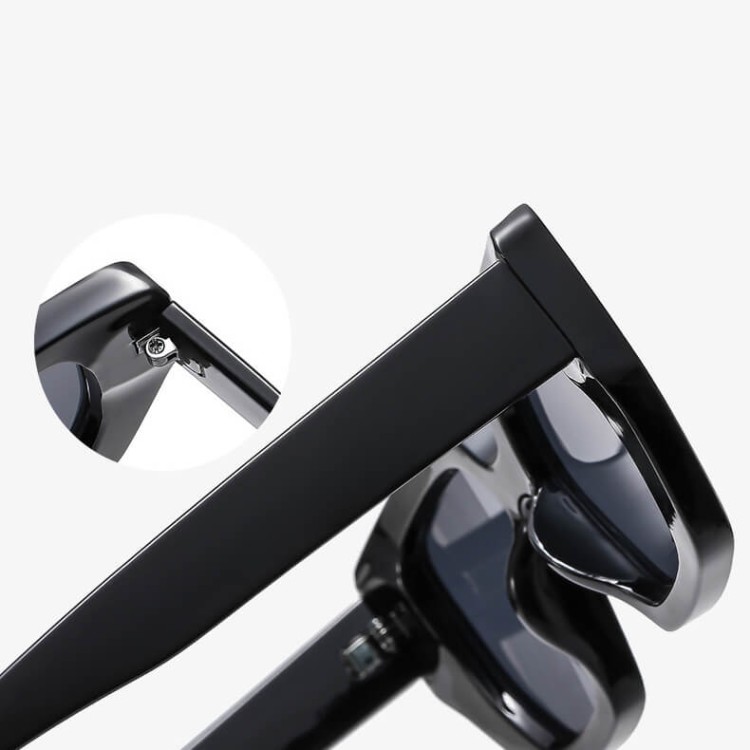 Okulary przeciwsłoneczne z filtrem UV400 STL23A szare transparentne + akcesoria